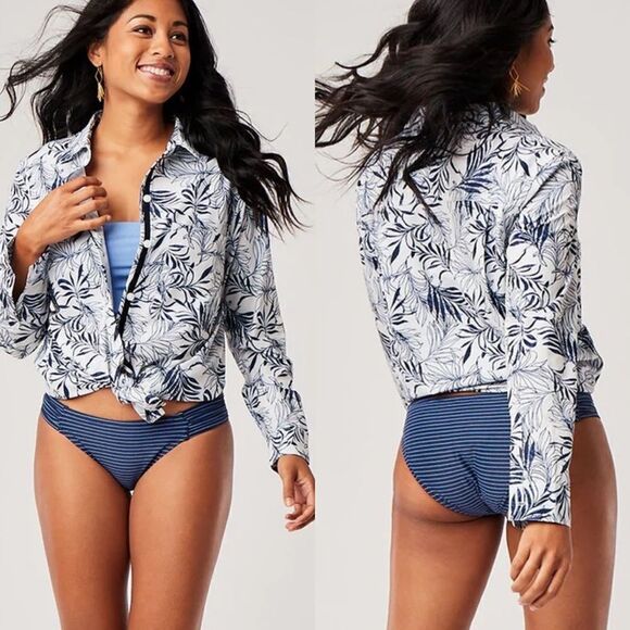 🆕 Carve Designs Alana Leaf Fletcher Button Up UPF50 Shirt - Picture 1 of 8